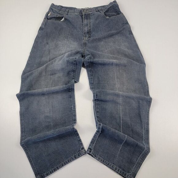 Vintage Y2k Southpole Wide Leg Denim Jeans Baggy Mens Size 36 X 32 Grunge